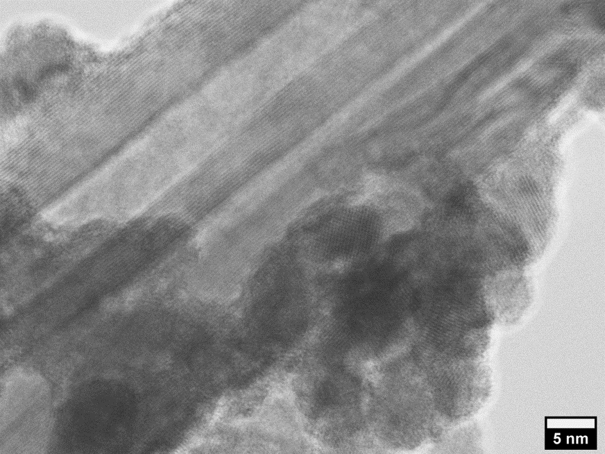 micrograph of tio2 on cnts - mcgill electron microscopy research group